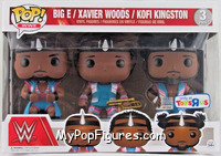 Big E / Xavier Woods / Kofi Kingston from WWE - Pop! Sets manufactured by Funko [Front]