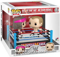 Bret "Hit Man" Heart and Shawn Michaels from WWE - Pop! Sets manufactured by Funko [Front]