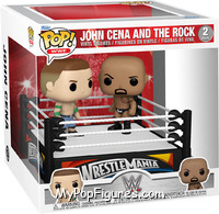 John Cena and The Rock (Ring) from WWE - Pop! Sets manufactured by Funko [Front]