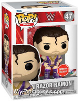 Razor Ramon (Purple Clothes) (Metallic) from WWE - Pop! Vinyl Figures manufactured by Funko [Front]