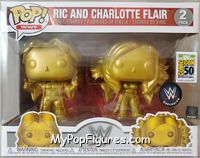 Ric / Charlotte Flair (Gold) from WWE - Pop! Sets manufactured by Funko [Front]