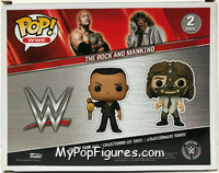 Rock / Mankind from WWE - Pop! Sets manufactured by Funko [Back]