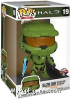 Master Chief (with Energy Sword and Grappleshot) (Jumbo) from Halo - Pop! Vinyl Figures manufactured by Funko [Front]