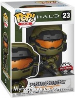 Spartan Grenadier (with HMG) from Halo - Pop! Vinyl Figures manufactured by Funko [Front]